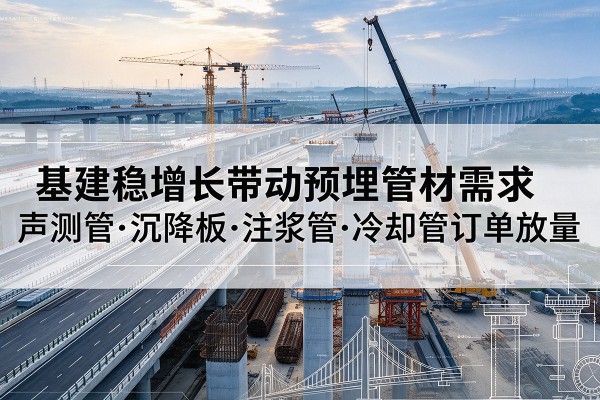 滦平基建稳增长带动预埋监测管材需求，声测管、沉降板、注浆管订单持续放量