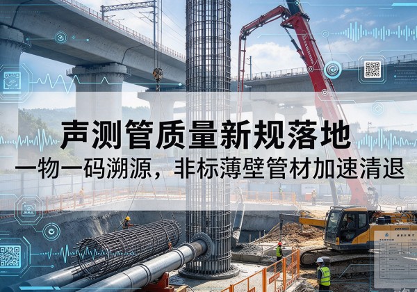滦平声测管质量新规落地，一物一码溯源，非标薄壁管材加速清退