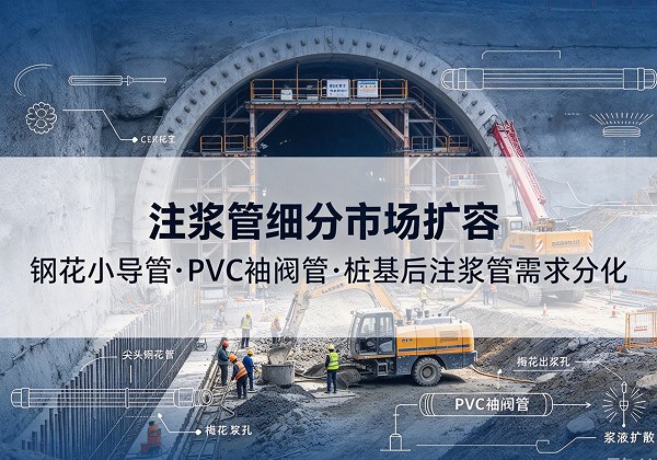 滦平注浆管细分市场扩容，隧道钢花小导管、PVC 袖阀管、桩基后注浆管需求分化